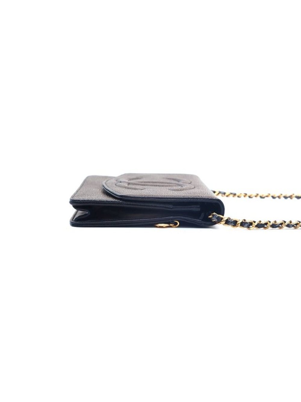 Chanel Shoulder Bag Caviar Leather CC Logo Chain Wallet - Picture 4 of 10